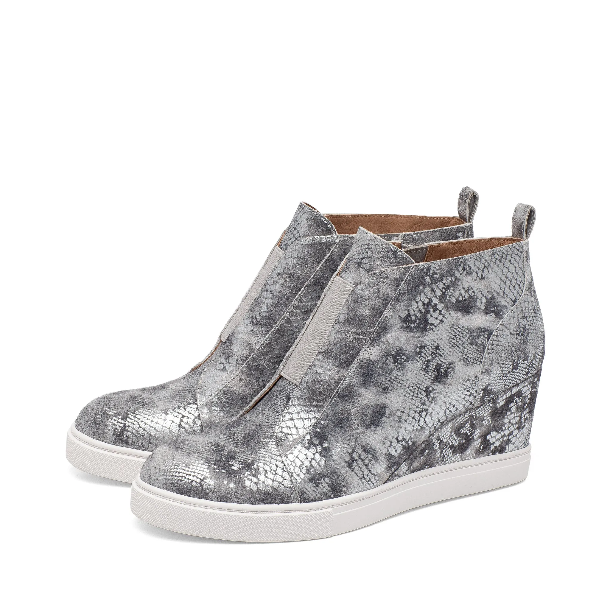 FELICIA SNAKE PRINT | Our Original Platform Wedge Sneaker Bootie