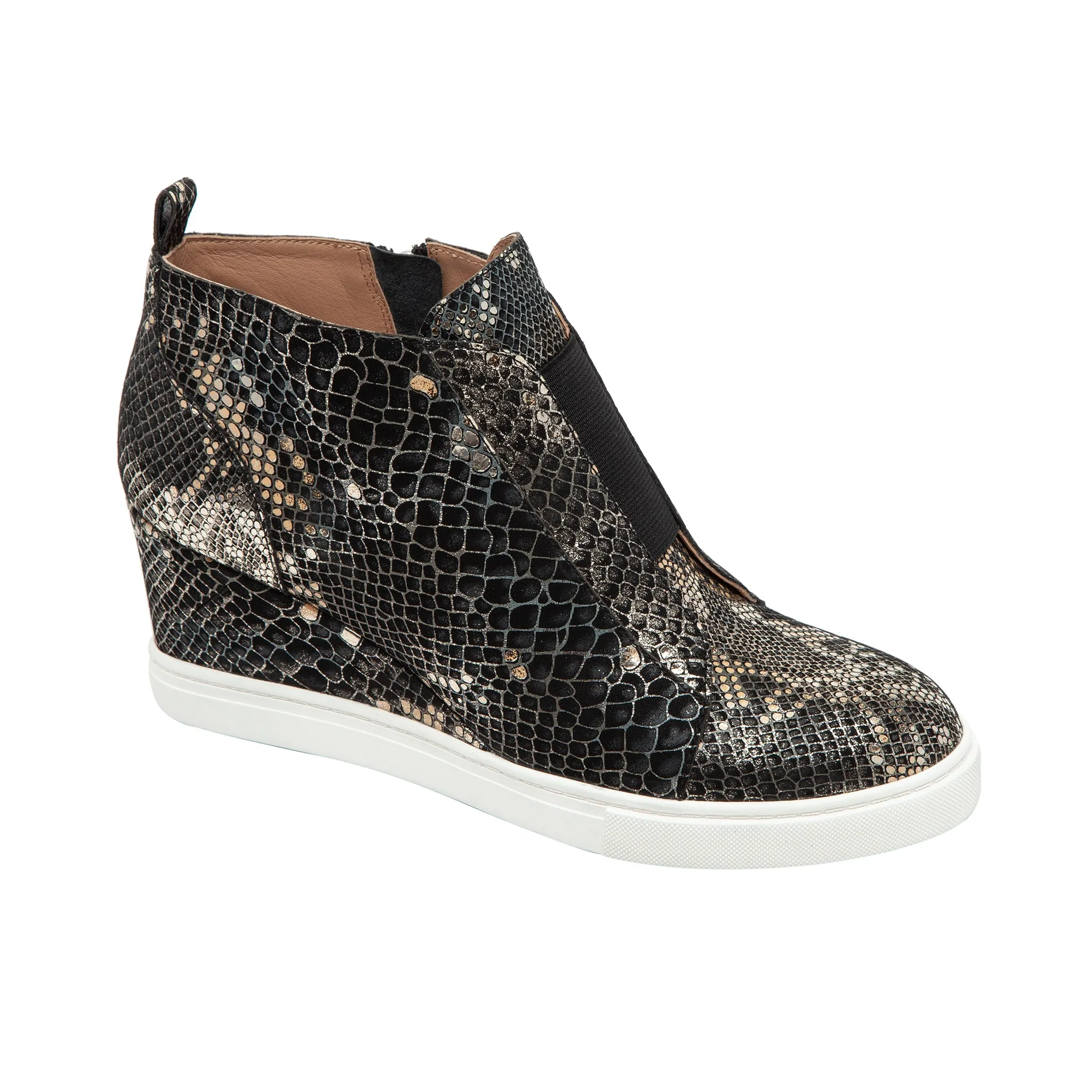 FELICIA SNAKE PRINT | Our Original Platform Wedge Sneaker Bootie