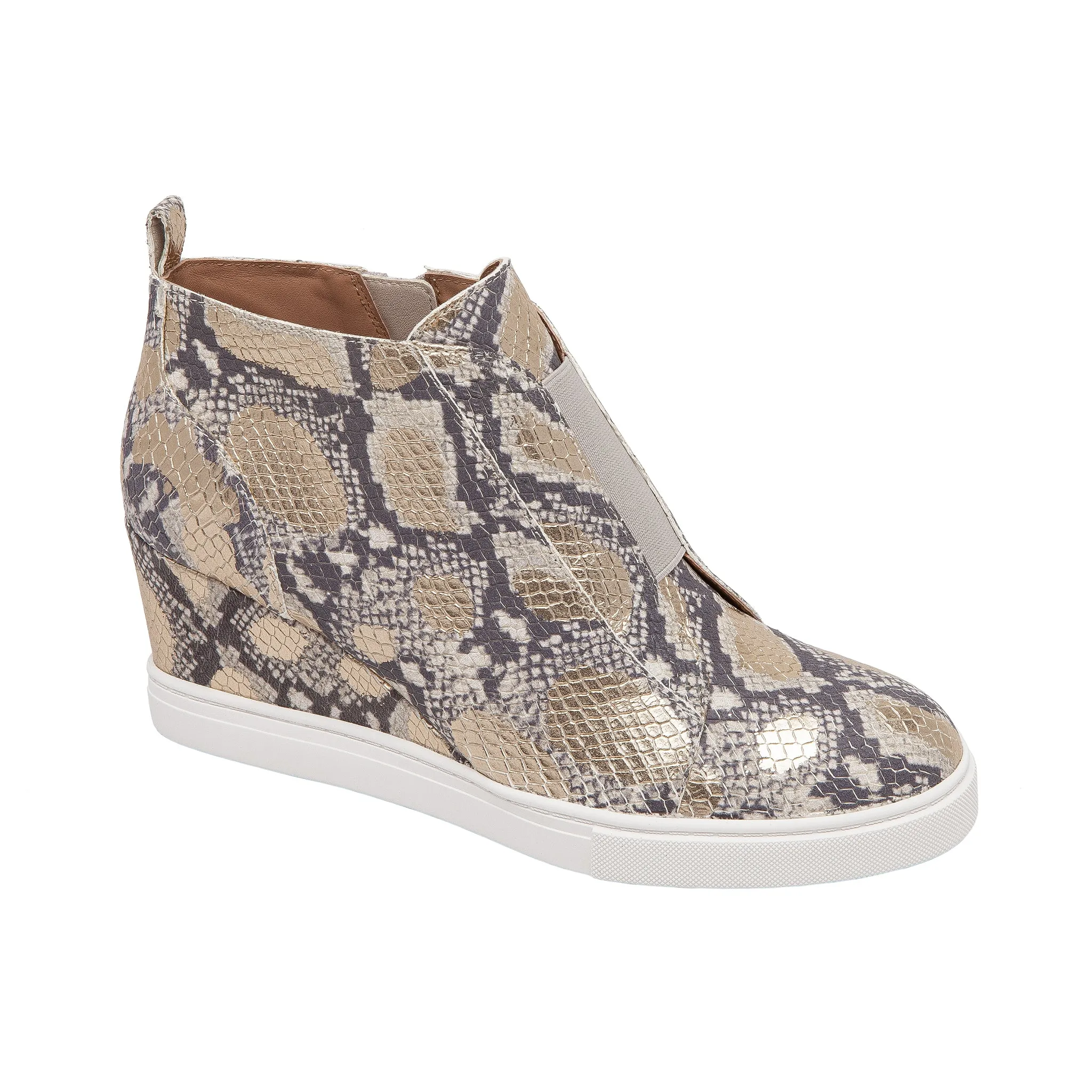 FELICIA SNAKE PRINT | Our Original Platform Wedge Sneaker Bootie