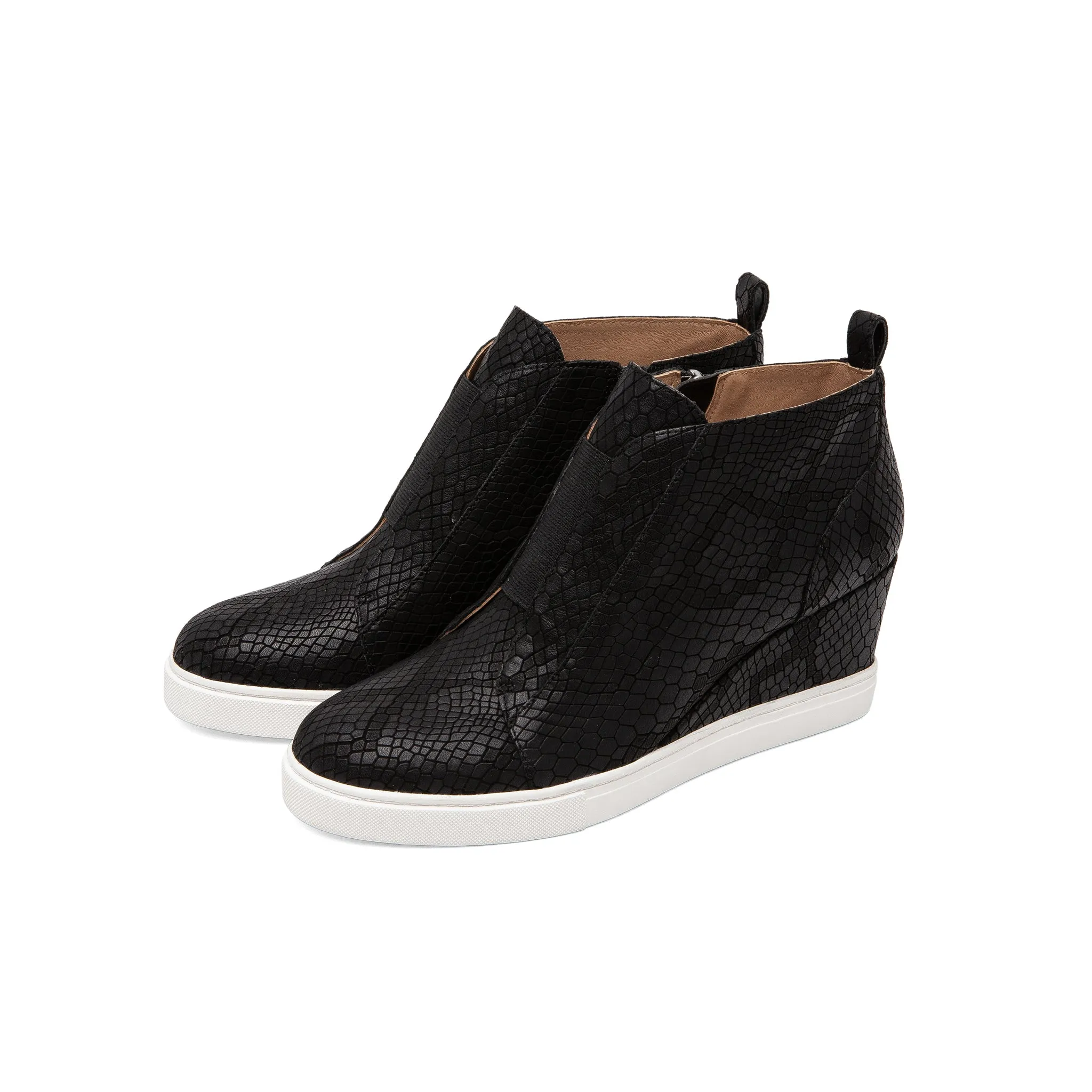 FELICIA SNAKE PRINT | Our Original Platform Wedge Sneaker Bootie