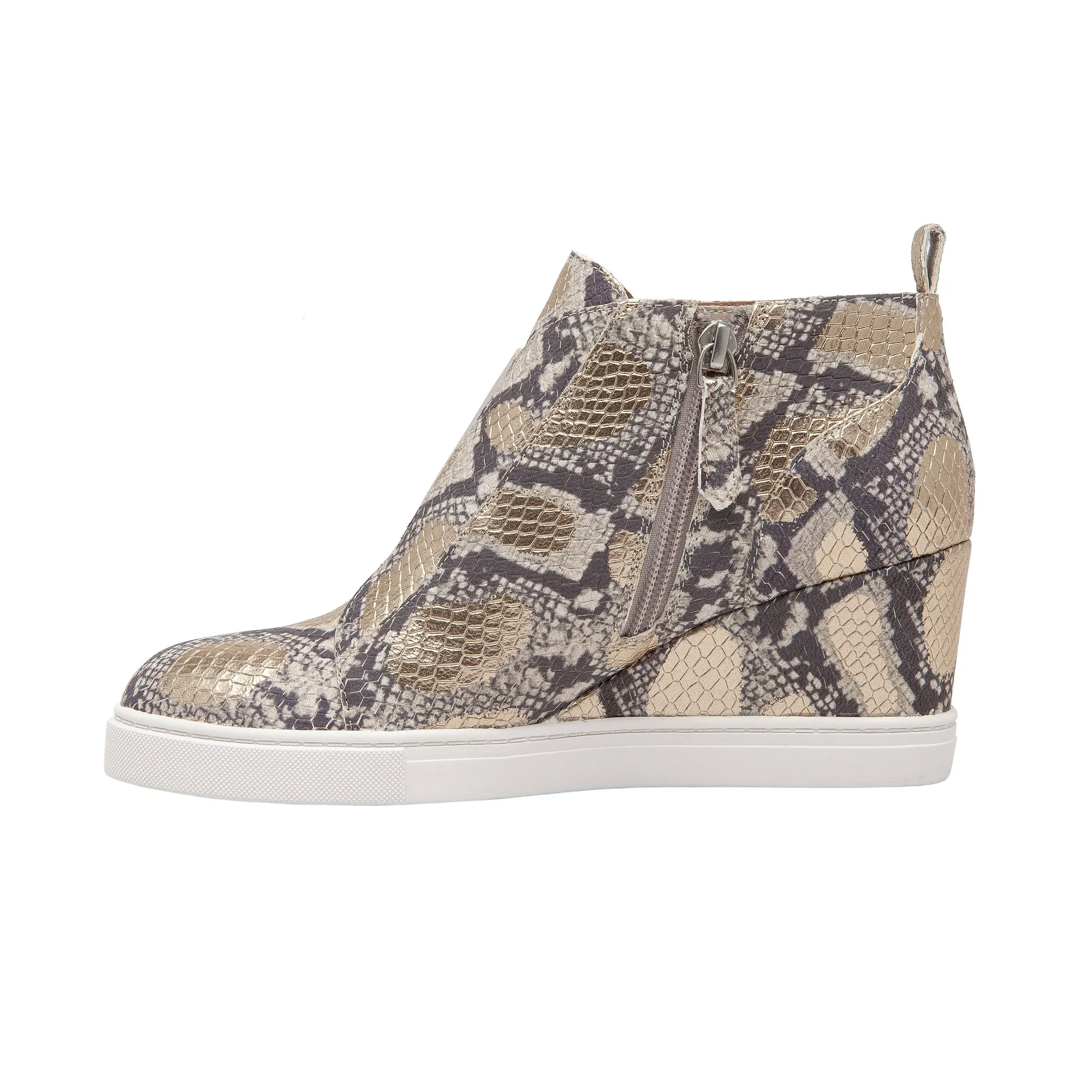 FELICIA SNAKE PRINT | Our Original Platform Wedge Sneaker Bootie