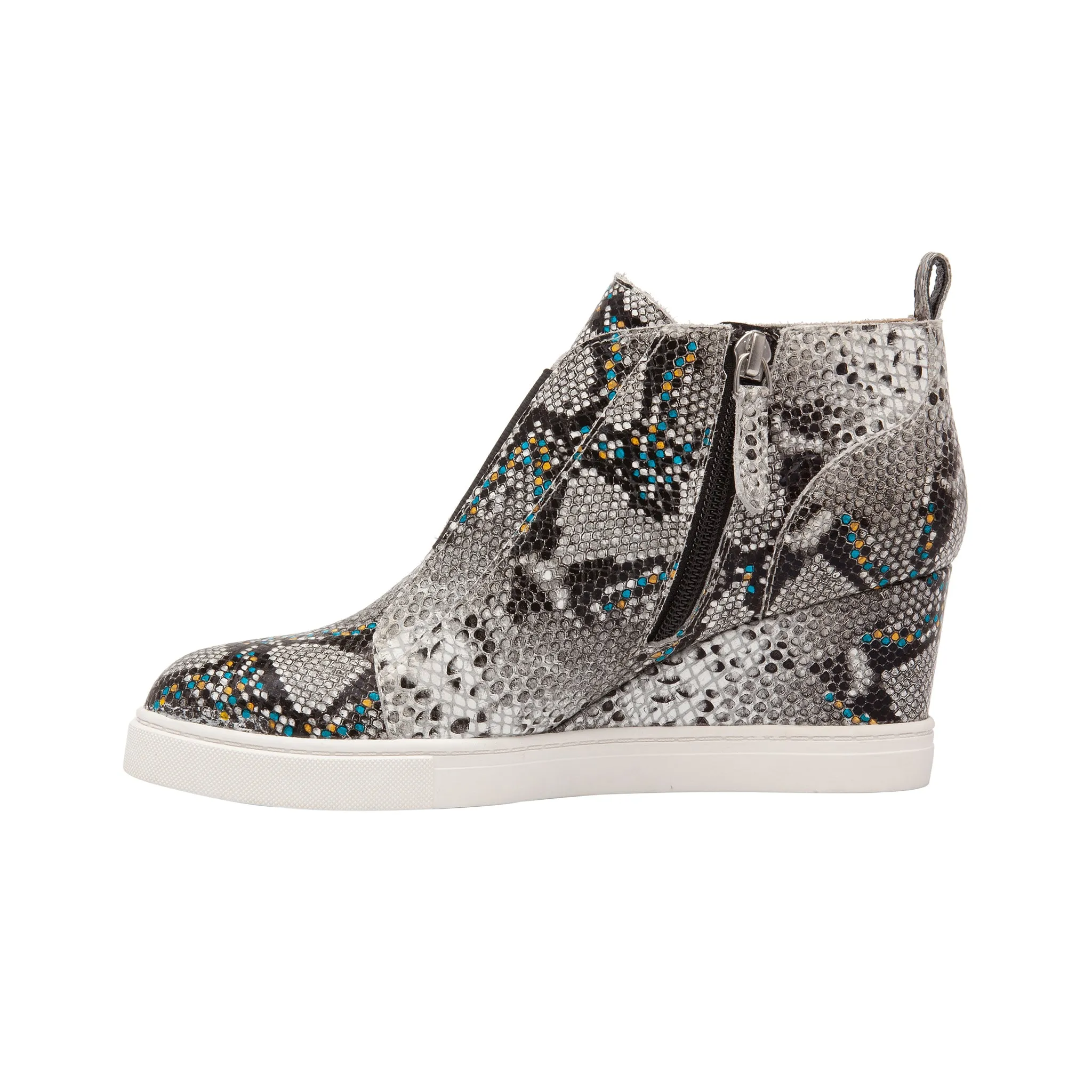 FELICIA SNAKE PRINT | Our Original Platform Wedge Sneaker Bootie