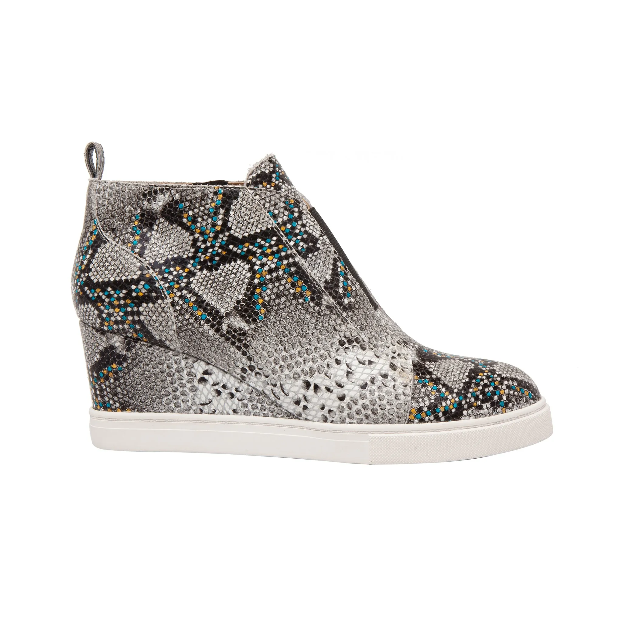 FELICIA SNAKE PRINT | Our Original Platform Wedge Sneaker Bootie