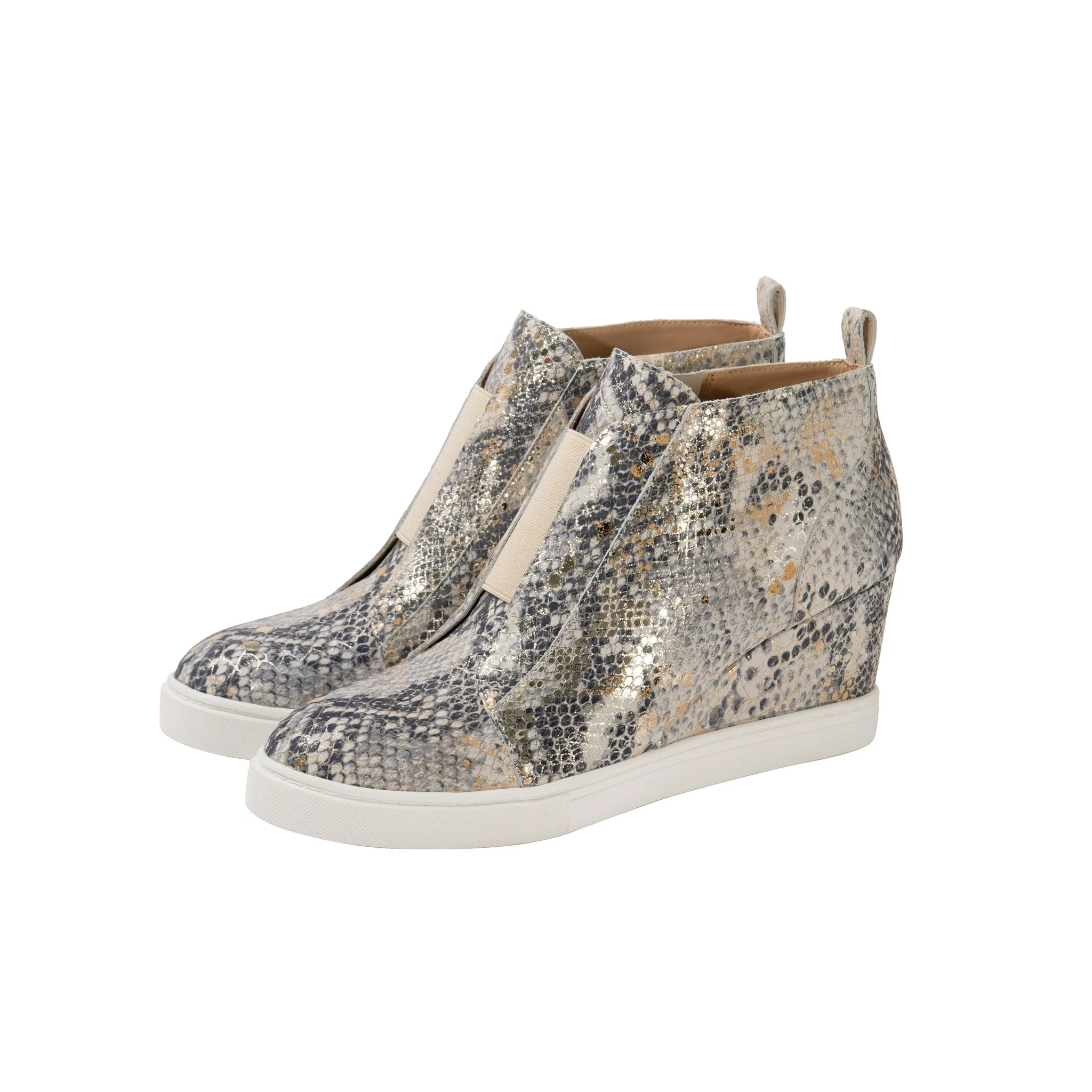 FELICIA SNAKE PRINT | Our Original Platform Wedge Sneaker Bootie