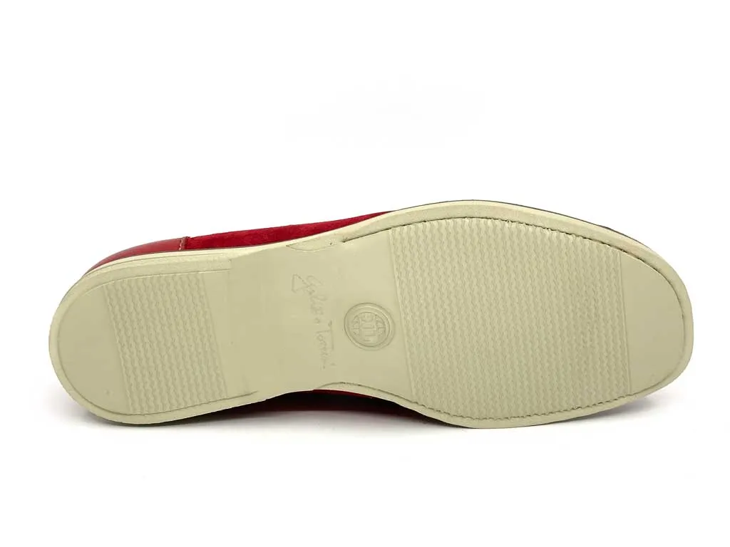 Felix Red Men's Leather Loafers