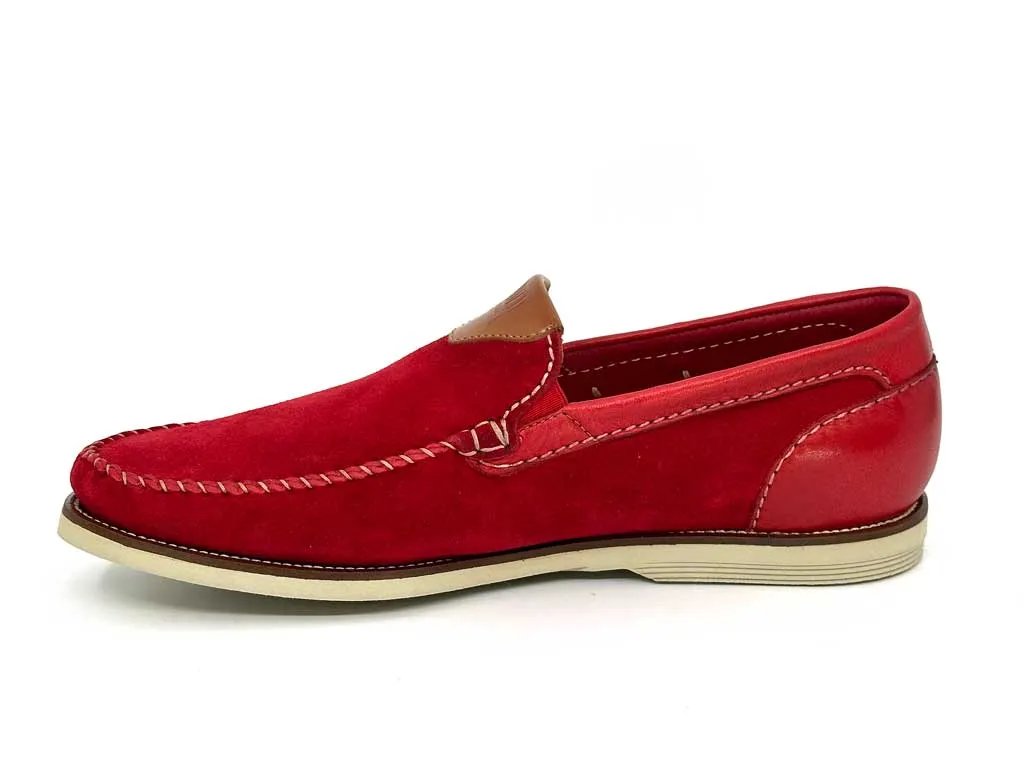Felix Red Men's Leather Loafers