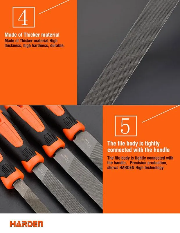 Flat smooth file with soft handle