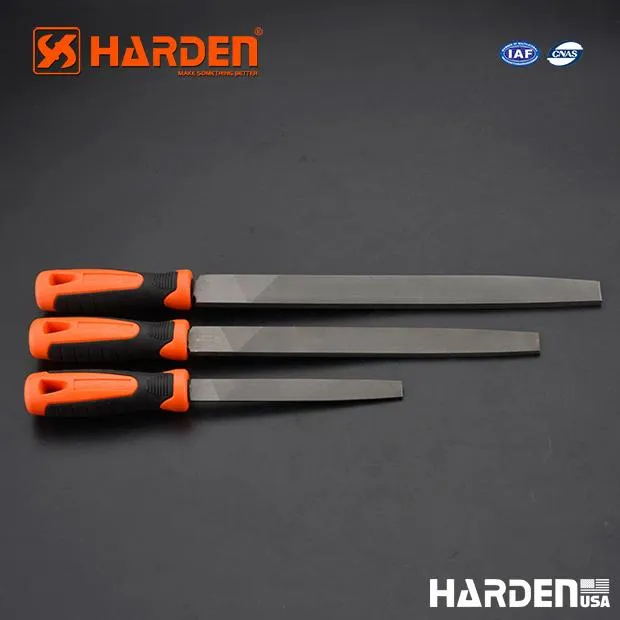 Flat smooth file with soft handle