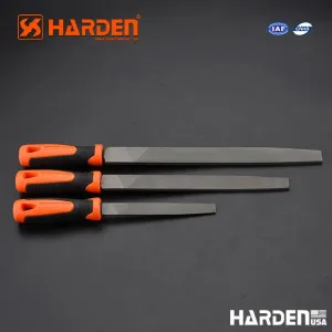 Flat smooth file with soft handle