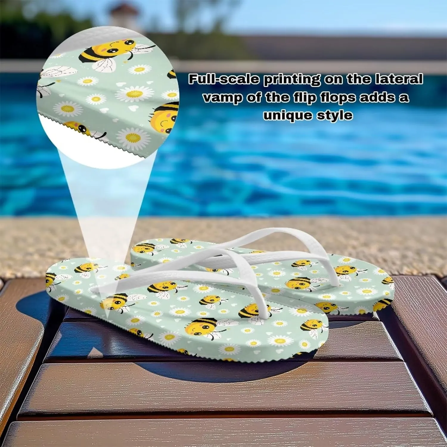 Flip Flops for Women, Comfortable Beach Sandals Open Toe Shower Slipper Non-Slip Slide Slippers Sandals Bath Shoes