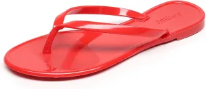 Flip Flops for Women Jelly Sandals Thong Flats Jellies Shoes Clear Slipper Summer Beach Pool Slides Size 10 Slip On Quick Drying Soft