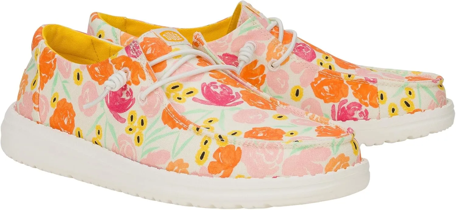 Floral Watercolor Wendys in Multi/Petal Pink by HEYDUDE shoes