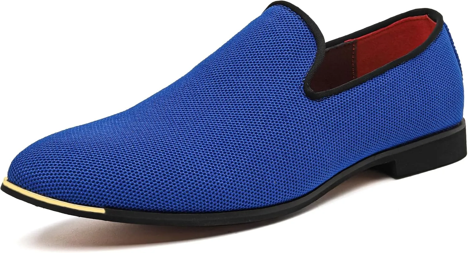 FLQL Men's Luxury Penny Loafer Slip-On Velvet Shoes Party Dancing Shoes Suede Wedding Shoes Plus Size 7-13