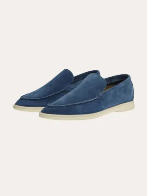 Forfinede Suede Loafers – Intense Blue