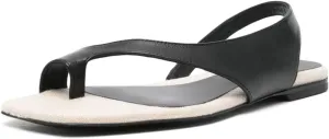 FOWT Women Open Split Toe Flat Sandals Slip on Soft Insole Thong Sandals Summer Daily Casual Walking Comfortable Shoes Size 4-16 US