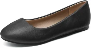 FOWT Women Round Toe Ballet Flats Slip on Comfy Pumps Casual Walking Work Daily Shoes Size 4-16 US