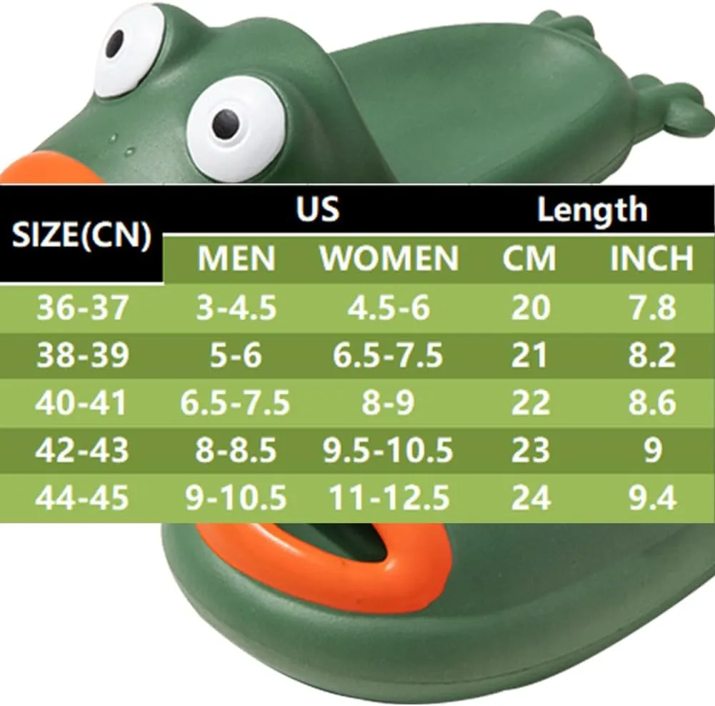 Frog Flip Flops - Couple Beach Slippers, Bath Shoes, Non-Slip Fish Slipper, Summer Funny Slides