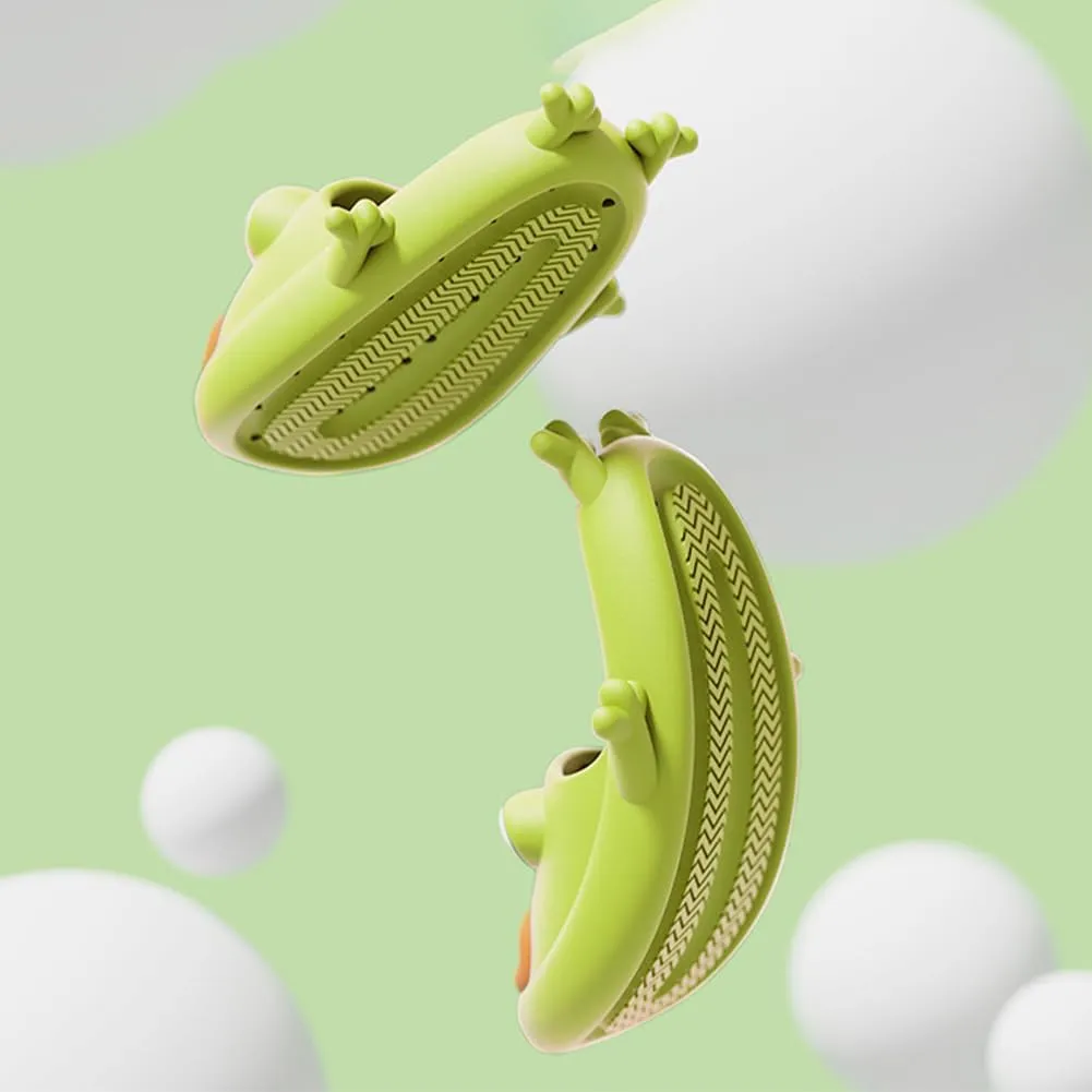 Frog Flip Flops - Couple Beach Slippers, Bath Shoes, Non-Slip Fish Slipper, Summer Funny Slides