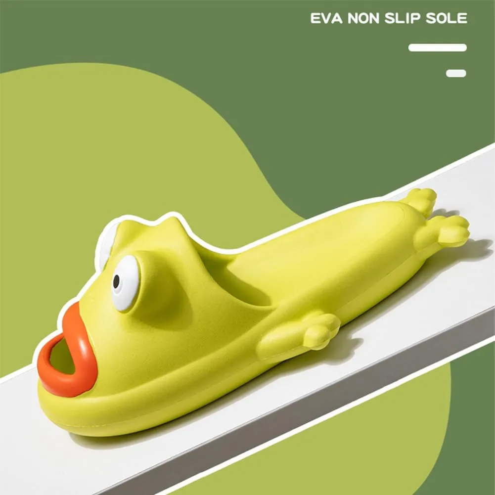 Frog Flip Flops - Couple Beach Slippers, Bath Shoes, Non-Slip Fish Slipper, Summer Funny Slides