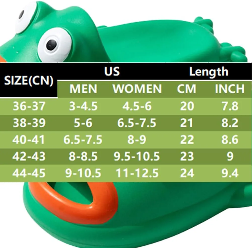 Frog Flip Flops - Couple Beach Slippers, Bath Shoes, Non-Slip Fish Slipper, Summer Funny Slides