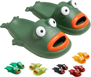 Frog Flip Flops - Couple Beach Slippers, Bath Shoes, Non-Slip Fish Slipper, Summer Funny Slides