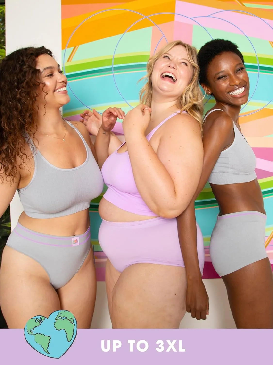 Fruit of the Loom A Fresh Collection Hey Shorty 3-Pack Seamless Boyshorts for Women’s Everyday Comfort