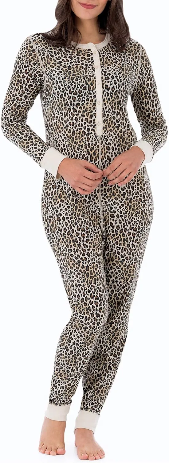 Fruit of the Loom womens Micro Waffle Premium Thermal Union Suit