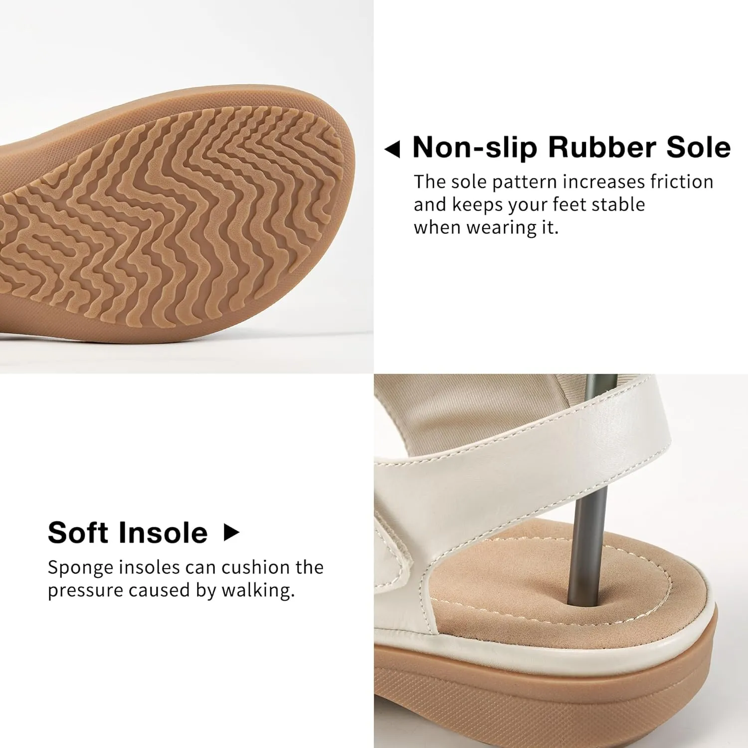 FUDYNMALC Womens Sandals Dressy Summer: Comfortable Slip On Walking Flats 2025 Orthopedic Shoes for Hiking Beach Wedding