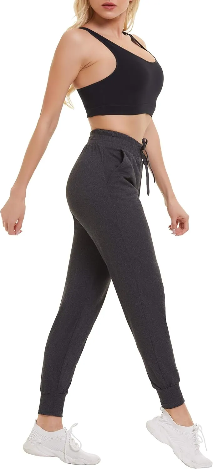 FULLSOFT Sweatpants for Women with Pockets-Womens Joggers Yoga Lounge Pants Relaxed-fit Leggings for Cycling Workout Running