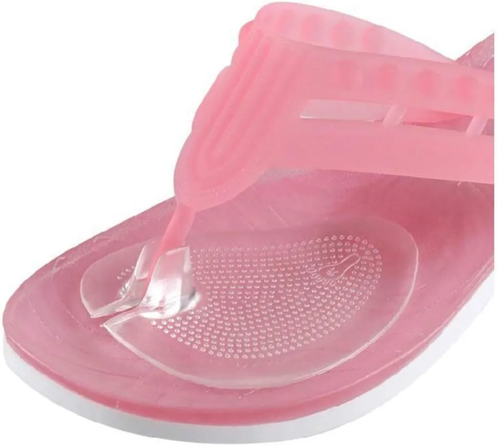 Gel Cushions for Flip Flop Thong Sandals Skid Resistance Siliocne Forefoot Protectors Padding Shoes Rub Self Adhesive Pads