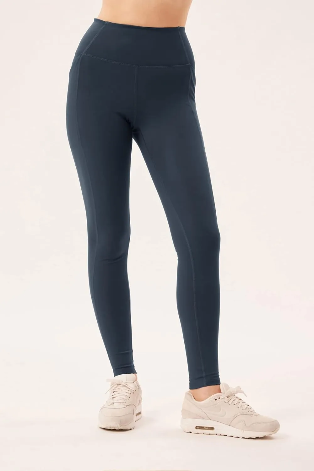 Girlfriend Collective Compression Pocket Leggings for Women, High Rise Waist Pants for Yoga Workout Plus Size 28.5" Inseam