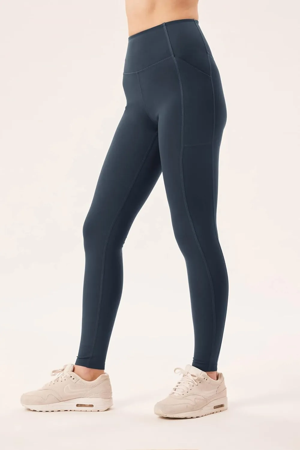 Girlfriend Collective Compression Pocket Leggings for Women, High Rise Waist Pants for Yoga Workout Plus Size 28.5" Inseam