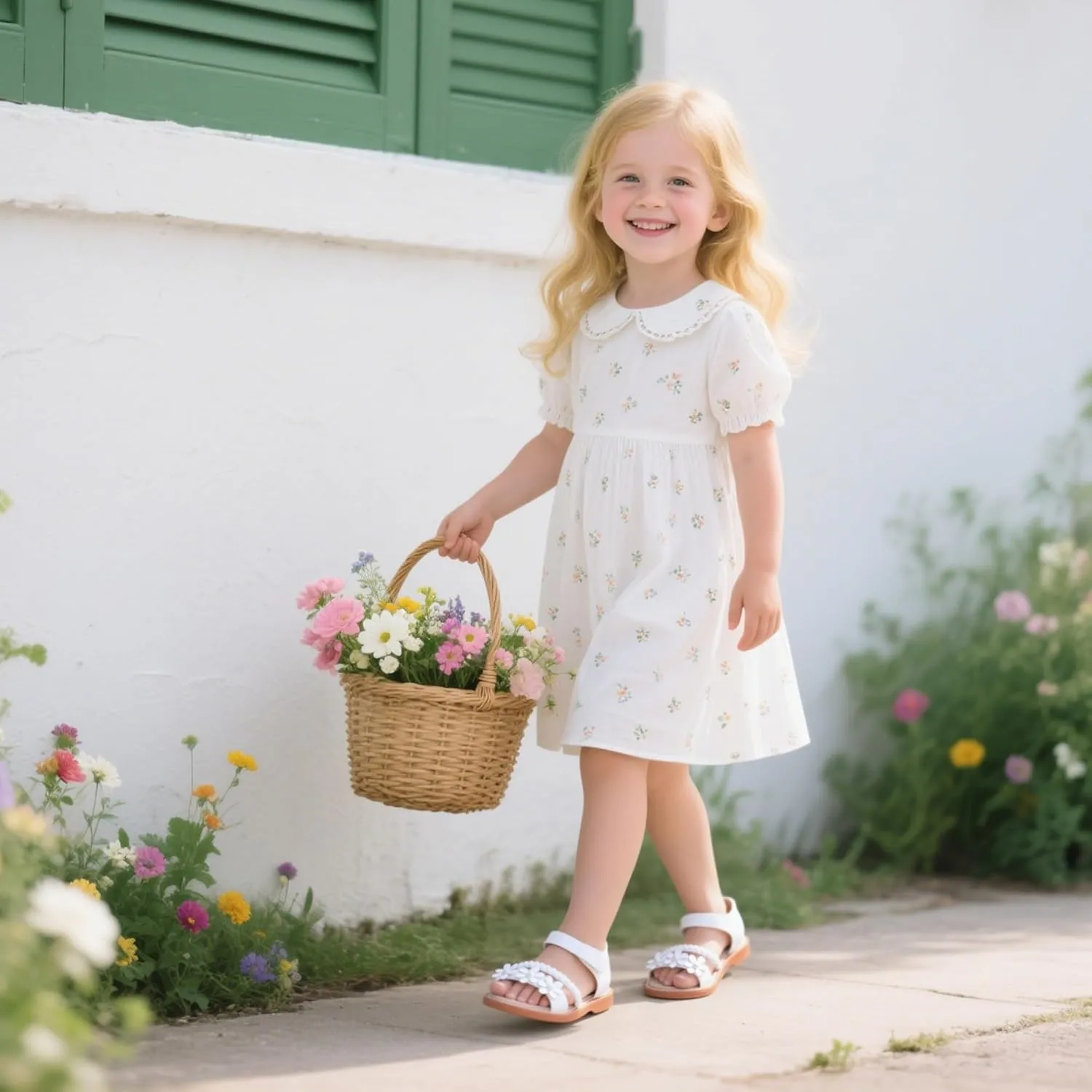 Girls Open Toe Flat Sandals Summer Casual Toddler Little Kid Sandals