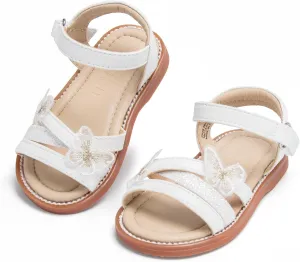 Girls Open Toe Flat Sandals Summer Casual Toddler Little Kid Sandals