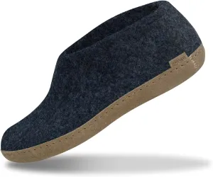 Glerups 100% Gotland Sheep Wool Boot Slipper with leather sole - Unisex