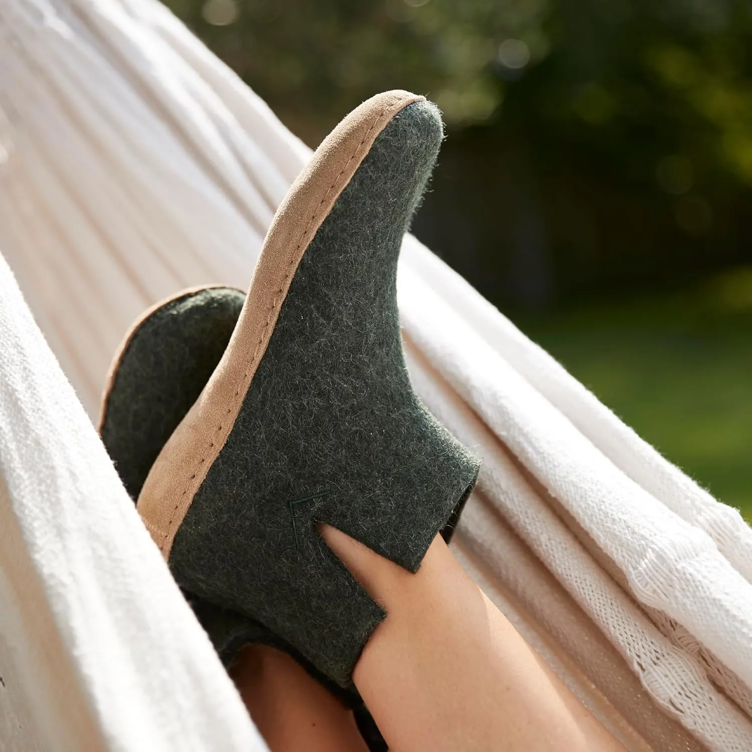Glerups 100% Gotland Sheep Wool Boot Slipper with leather sole - Unisex