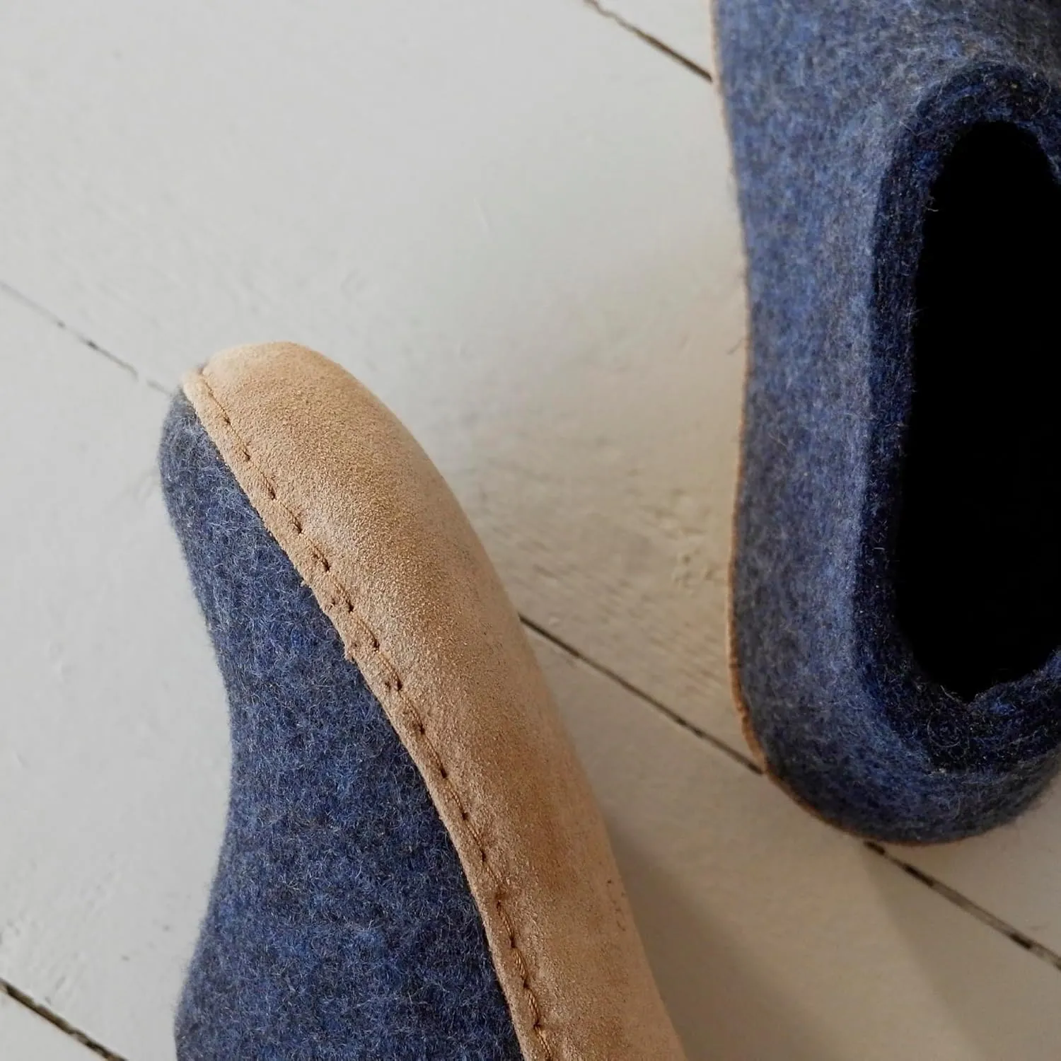 Glerups 100% Gotland Sheep Wool Boot Slipper with leather sole - Unisex