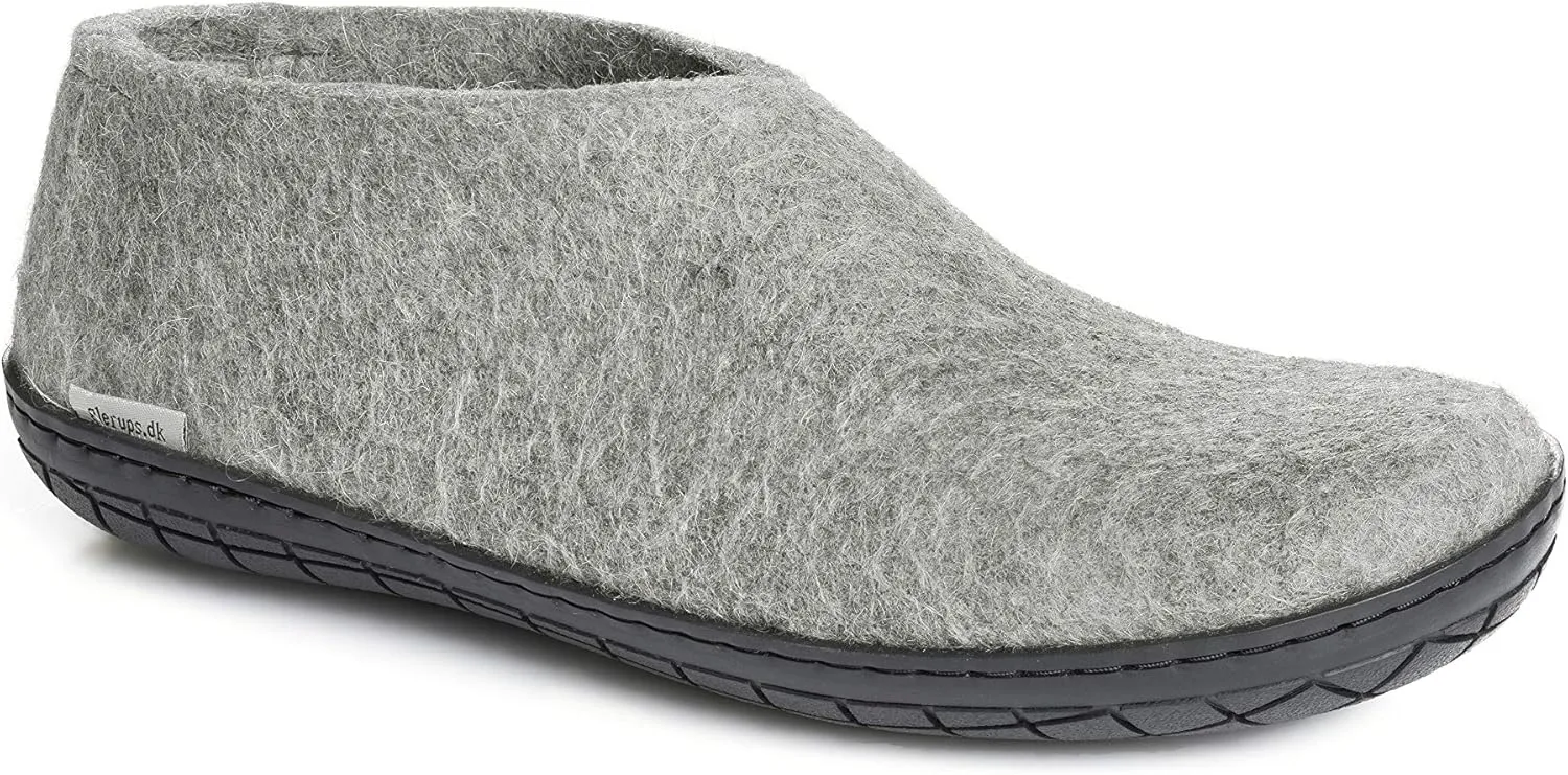Glerups 100% Gotland Sheep Wool Shoe Slipper with rubber sole - Unisex