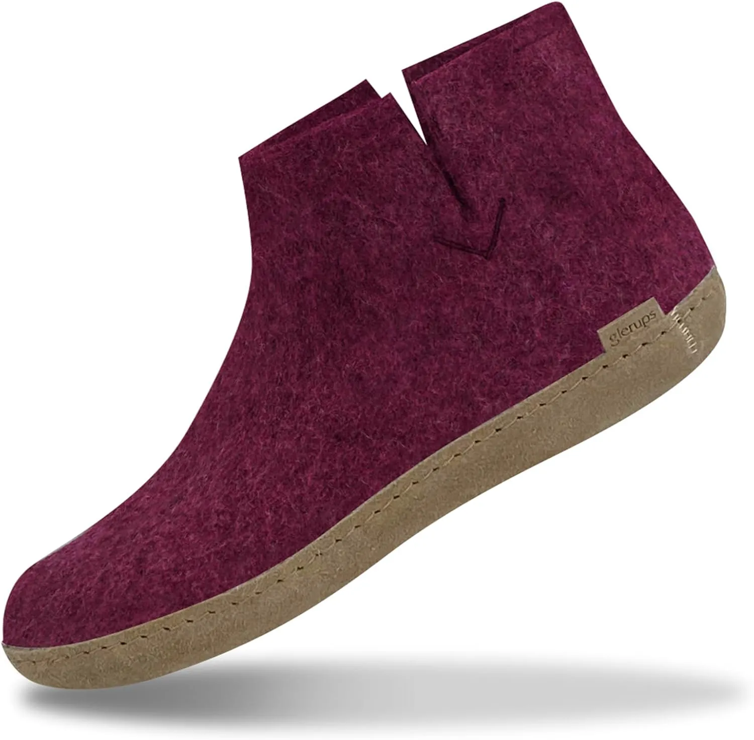 Glerups 100% high quality wool mix Boot Slipper with leather sole - Unisex