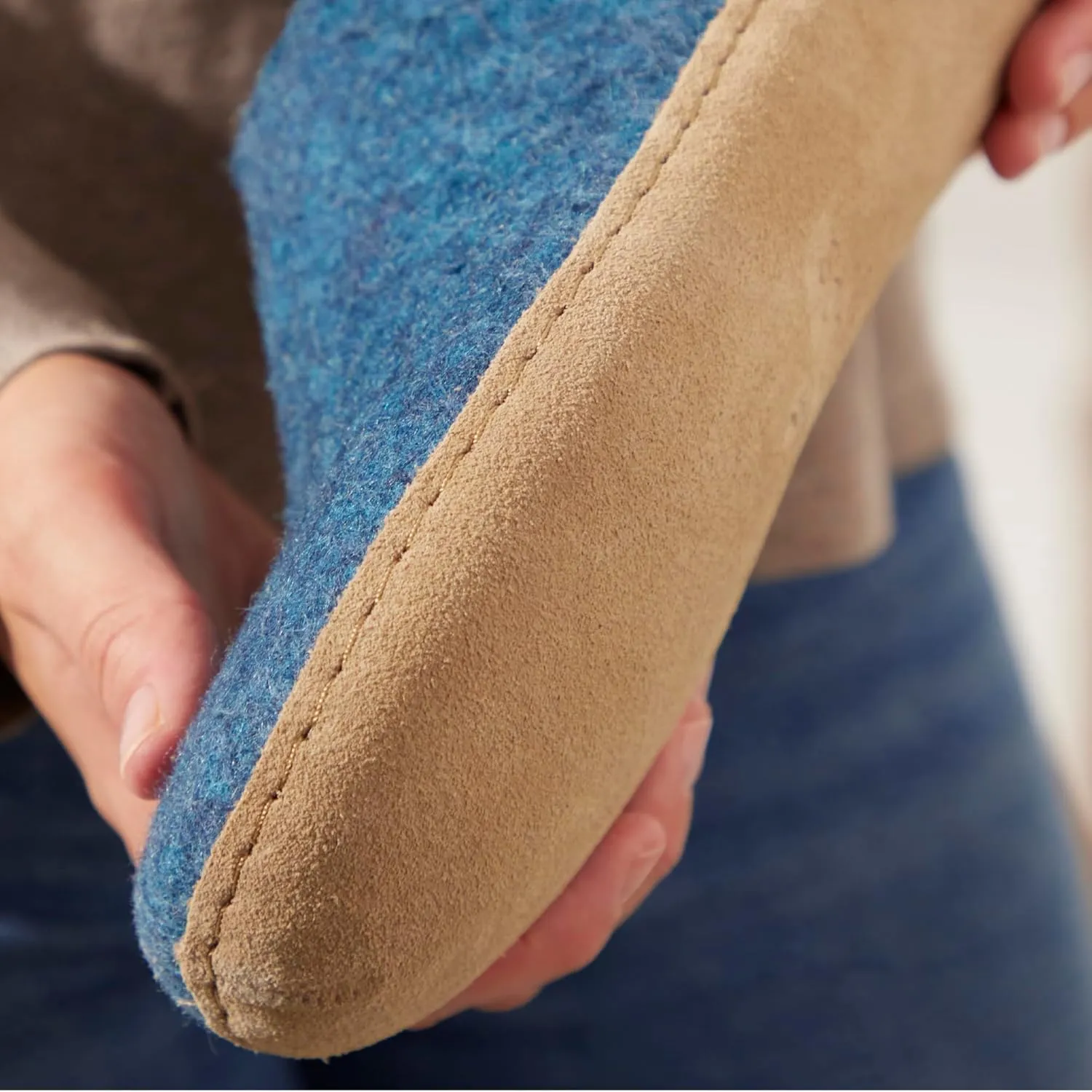 Glerups 100% high quality wool mix Boot Slipper with leather sole - Unisex