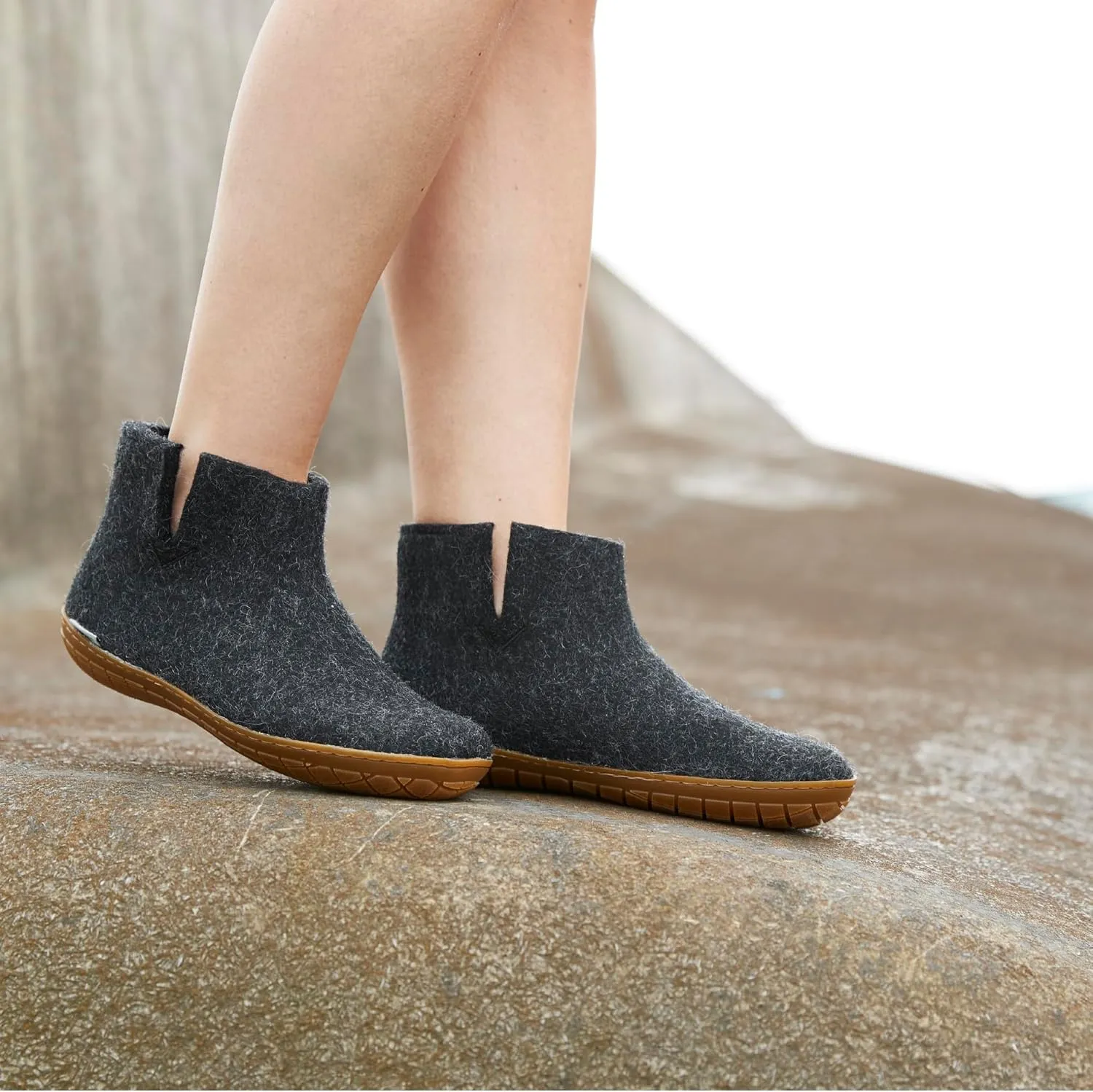 Glerups 100% high quality wool mix Boot Slipper with rubber sole - Unisex