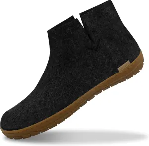 Glerups 100% high quality wool mix Boot Slipper with rubber sole - Unisex