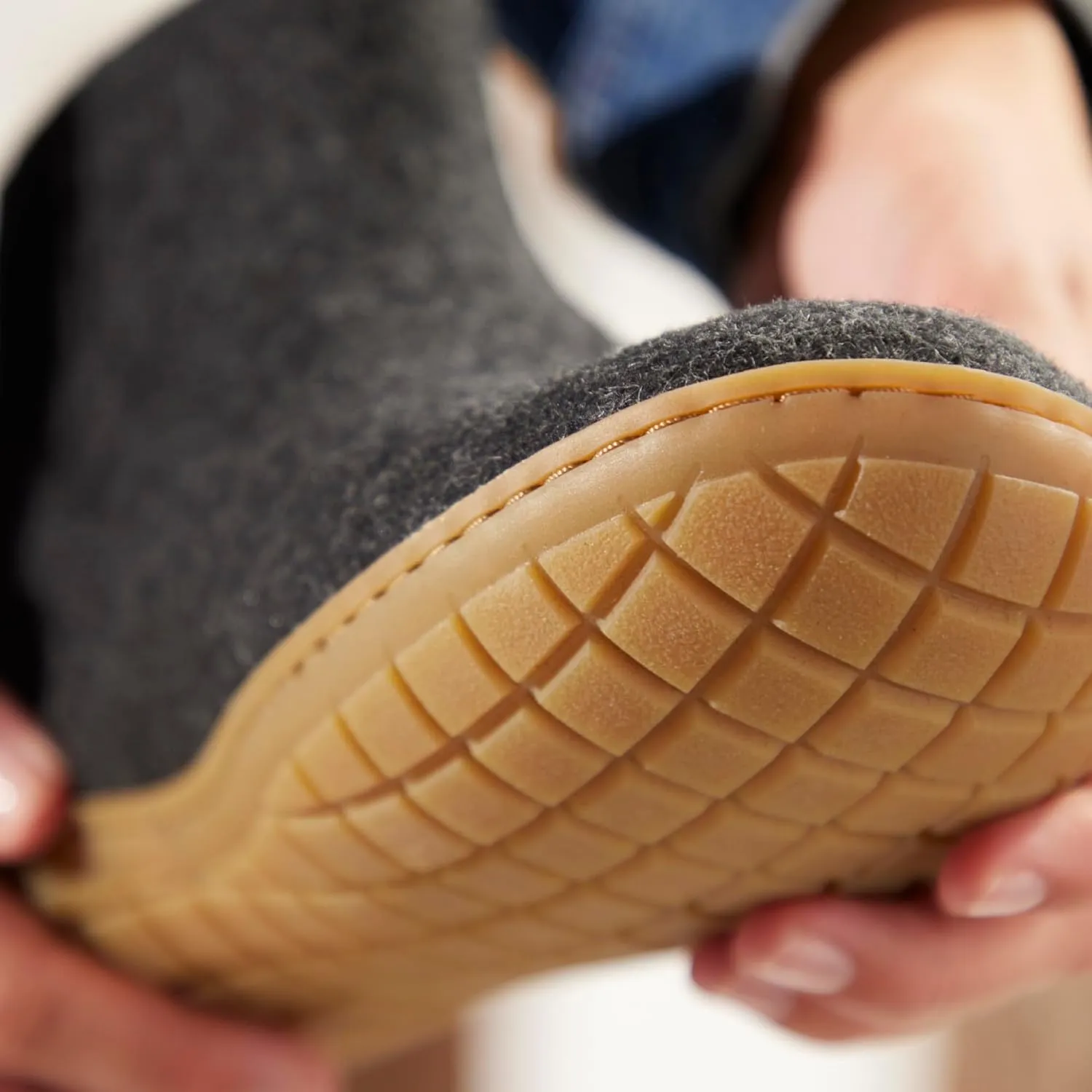 Glerups 100% high quality wool mix Boot Slipper with rubber sole - Unisex