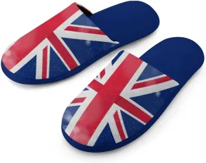 Glittering Halo United Kingdom Men's Slipper Non Slip Comfortable Winter Warm Home House Shoes Indoor Slippers