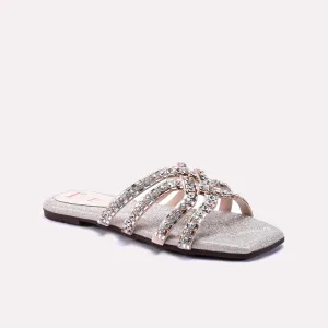 Gold Comfy Flat Fancy Slippers 0413011