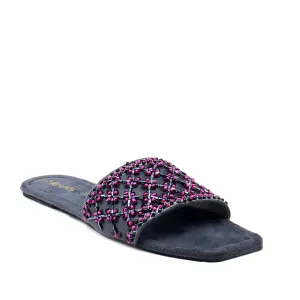 Grey Ethnic Slipper L00350037