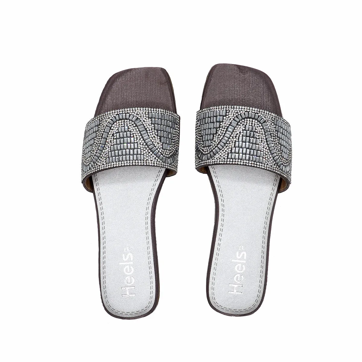 Grey Fancy Slipper L00420003