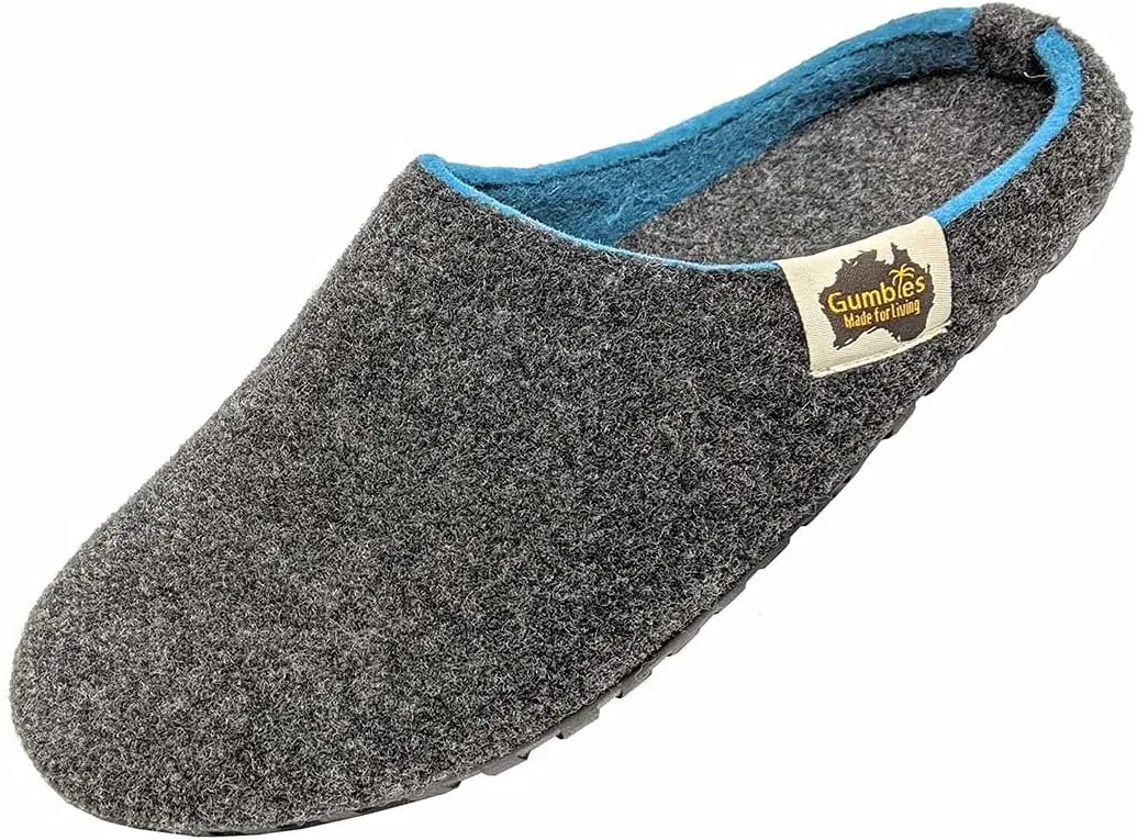 Gumbies Outback Slippers for Indoors and Outdoors, Eco-friendly Felt Uppers, Recycled Rubber Outsoles - Comfort Guaranteed