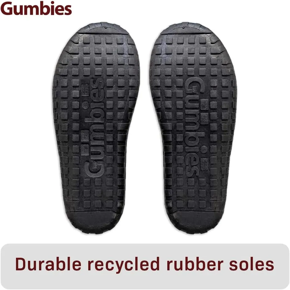 Gumbies Outback Slippers for Indoors and Outdoors, Eco-friendly Felt Uppers, Recycled Rubber Outsoles - Comfort Guaranteed