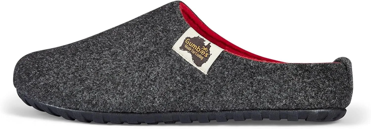 Gumbies Outback Slippers for Indoors and Outdoors, Eco-friendly Felt Uppers, Recycled Rubber Outsoles - Comfort Guaranteed